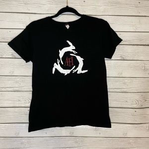 AFI Decemberunderground Rabbit Logo Y2K Style Baby Tee